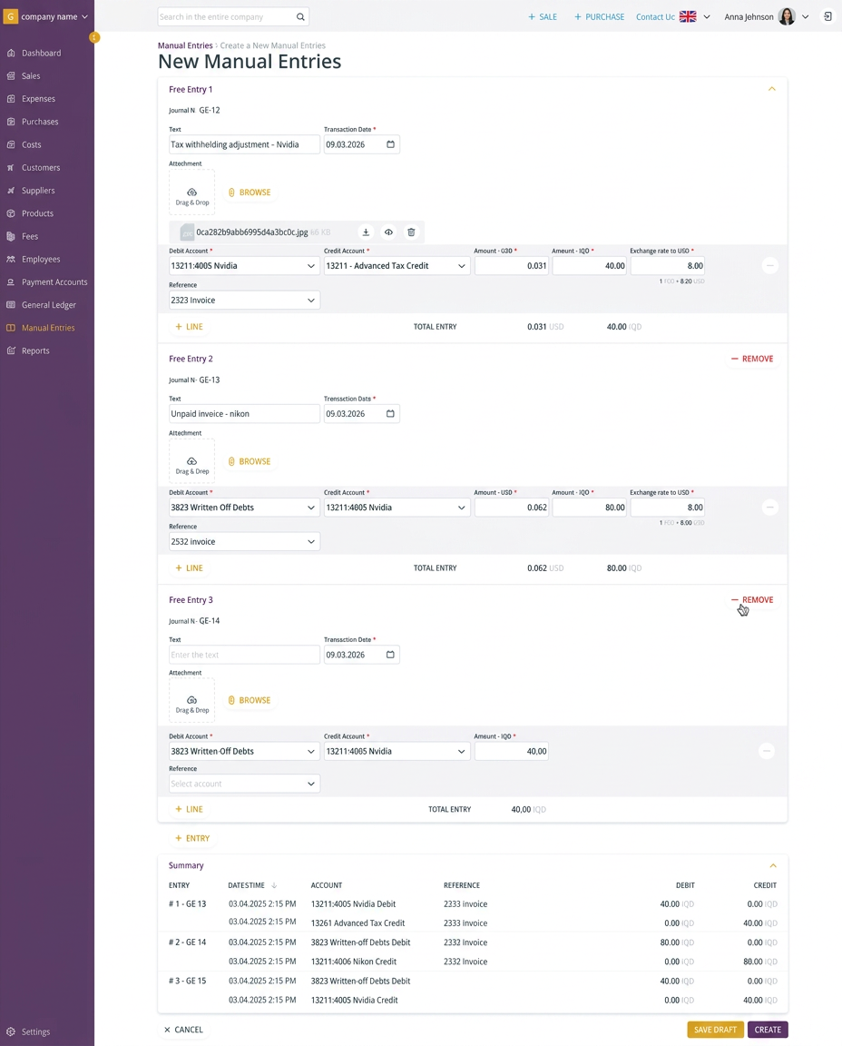 Managing Complex Multi-Entry Work